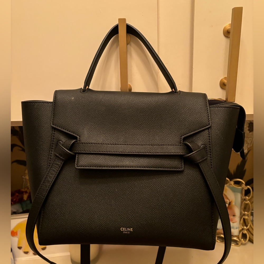 Celine belt bag micro black